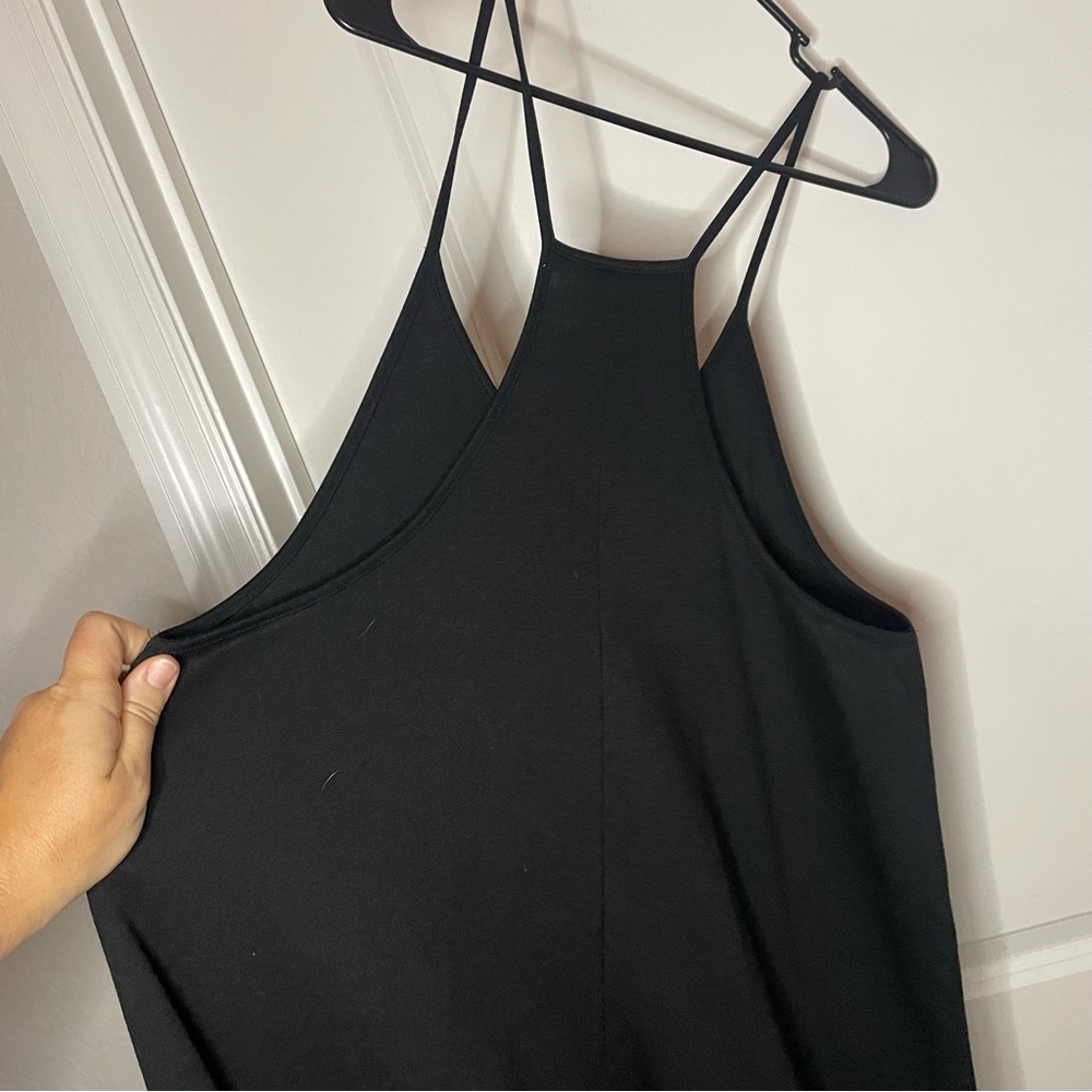 Black Spaghetti Strap Jumpsuit - Picture 5 of 6